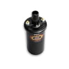 Ignition Coil, Flame-Thrower, Canister, Round, Black, Epoxy, Black, 40,000 V, Primary 1.500 ohms, Secondary 10.60k ohms, Female Socket Top Coil Wire Style, 2.1555" Round, 5.45" Tall