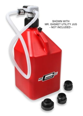Fuel Transfer Pump, Flows 3 Gallons Per Minute. Pump Comes w/ 3 Fuel Jug Adapters. Pump Uses 4 AA Batteries (batteries not included)