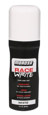 Write On, Dial In Marker, Moroso Race, 3oz. White