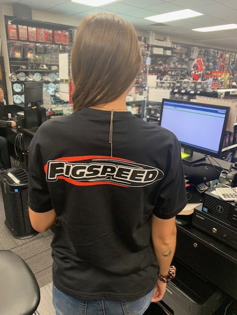 Figspeed Tee Shirt, Logo Front & Back