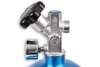 Nitrous Bottle, 10 lbs., High-Flow Valve, Aluminum, Blue, 7.00" Dia, 21.00" Length, Empty, 10#