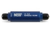 Nitrous Filter, In-Line, -6 AN to -6 AN, 140 Micron, Billet Aluminum, Blue Anodized
