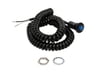 Push Button, Momentary, Launch, Nitrous, Trans-Brake, Plastic, Black, 30 Amps, with Spiral Cord