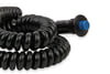 Push Button, Momentary, Launch, Nitrous, Trans-Brake, Plastic, Black, 30 Amps, with Spiral Cord