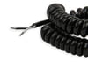 Push Button, Momentary, Launch, Nitrous, Trans-Brake, Plastic, Black, 30 Amps, with Spiral Cord