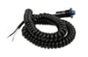 Push Button, Momentary, Launch, Nitrous, Trans-Brake, Plastic, Black, 30 Amps, with Spiral Cord