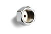 #4 Nitrous Bottle Nut, Steel, Nickel Plated, 1 in. Female to -4 AN Male