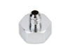 #6 Nitrous Bottle Nut, Steel, Nickel Plated, 1 in. Female to -6 AN Male