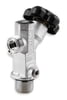 NOS Super Hi-Flo Nitrous Bottle Valve, with 1/8" NPT Gauge Port and 1/4" NPT Accessory Port, For 5# and larger Bottles, Can Support 500+ Horsepower