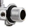 NOS Super Hi-Flo Nitrous Bottle Valve, with 1/8" NPT Gauge Port and 1/4" NPT Accessory Port, For 5# and larger Bottles, Can Support 500+ Horsepower