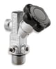 NOS Super Hi-Flo Nitrous Bottle Valve, with 1/8" NPT Gauge Port and 1/4" NPT Accessory Port, For 5# and larger Bottles, Can Support 500+ Horsepower