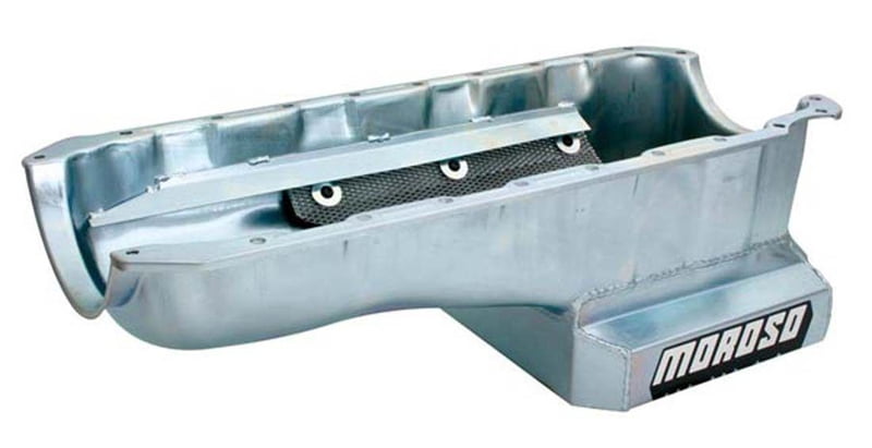 BBC, MKIV, Kicked Out Sump Steel Oil Pan 7 Quart Capacity Mark IV Block w/ Windage Tray, 8" Sump, (#24440/24441 Pick-Up)