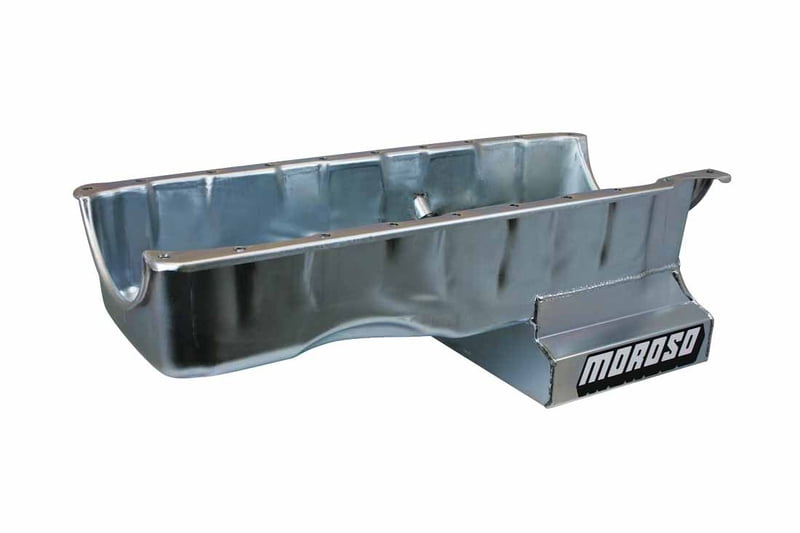 BBC, MK V & MK VI, Oil Pan; Street/Strip Oil Pan; 6 Qt., Kicked Out Sump, 8" Deep, 4-15/16" Front Depth, Most GM Rear Steering, Gen 5 & Gen 6, (Pick Up 24440 / 24441)