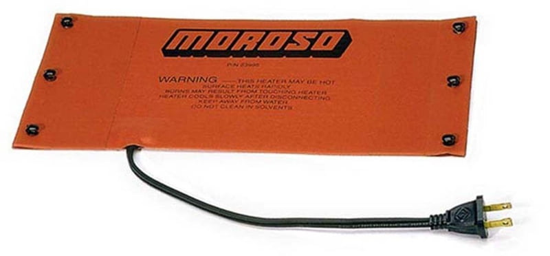 Moroso Pan Heater, 6" x 12", 110v, Spring Clips For Attachment, Use with MOR-64929 or Equivalent Springs