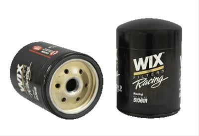 GM, Oil Filter, Racing, Canister, 13/16-16 Thread, 5.17" Height, 3.600" Diameter, No Relief Valve, No Anti-Drain Back Valve, Gasket Inside Diameter (in): 3.100", Gasket Thickness (in): 0.260", 61 Micron, 28 GPM