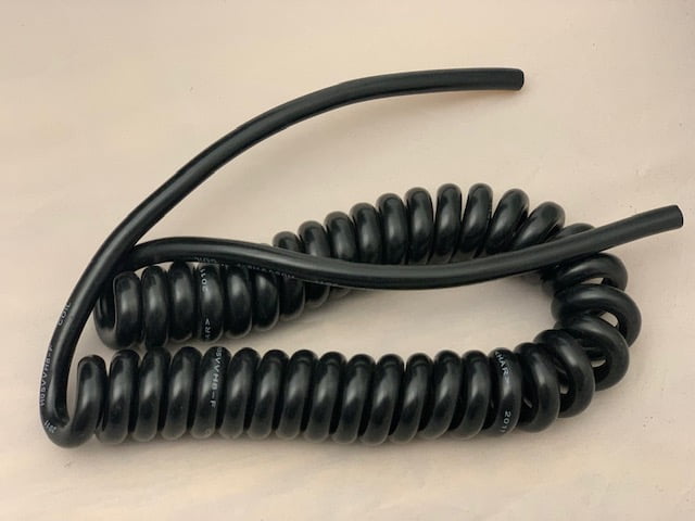 3 Wire Stretch Cord, Black, .270" / 7mm Dia., 18ga.