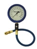 4" Tire Pressure Gauge, Glow In The Dark, 17" Hose W/ Bleed Valve