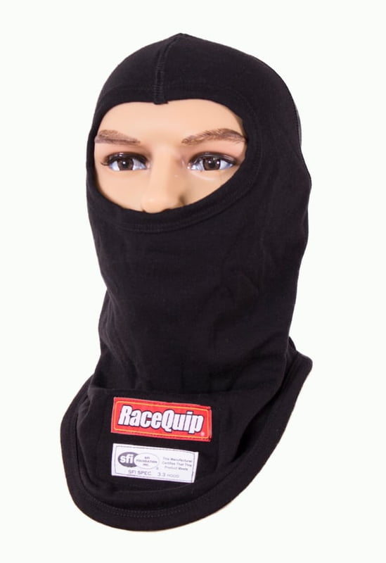 SFI 3.3 Fire Retardant Balaclava Two (2) Layer, Hood, head Sock, One Size Fits All