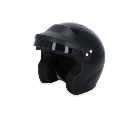 RaceQuip OF25 Open Face Helmet Snell SA-2025 Rated; Gloss Black