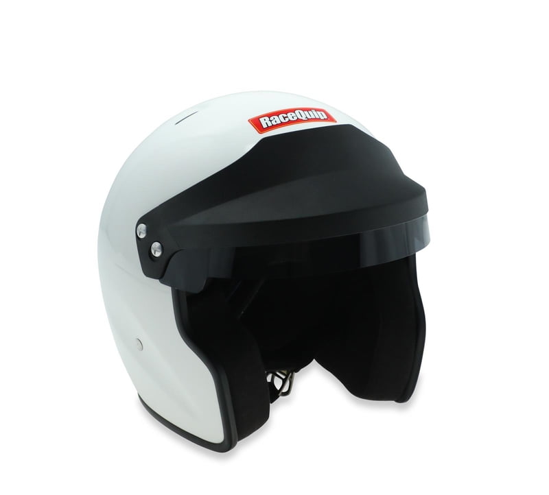 RaceQuip OF25 Open Face Helmet Snell SA-2025 Rated; Gloss White