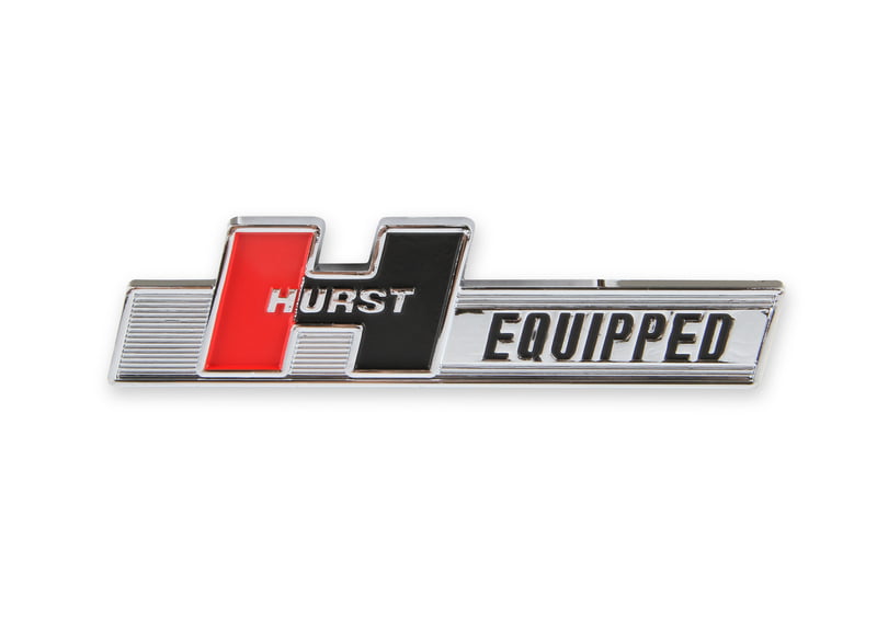 Emblem, Plastic, Chrome, Hurst Equipped, Adhesive Back, Universal, Each ....