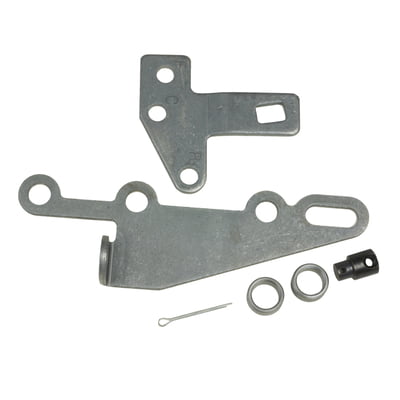 Transmission Bracket & Lever Kit, Steel, Natural, Chevy TH400, TH350, TH250, 200-4R, 700R4, TH350C, 4L60E, 4L65E, 4L80E, 4L85E