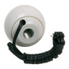 Shift Knob W/Button, Round, Plastic, White, B&M Logo, Thread: 1/2-20, 3/8-16, 3/8-24, 5/16-18