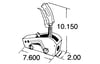 Automatic Shifter, Pistol-Grip Quarter Stick, Chevy, Forward & Reverse Pattern Powerglide / Reverse Pattern TH250/TH350/TH375/TH400