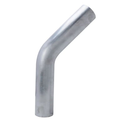2.00" 45 Degree Bend 6061 Aluminum Elbow Pipe 16 Gauge w/ 2" CLR