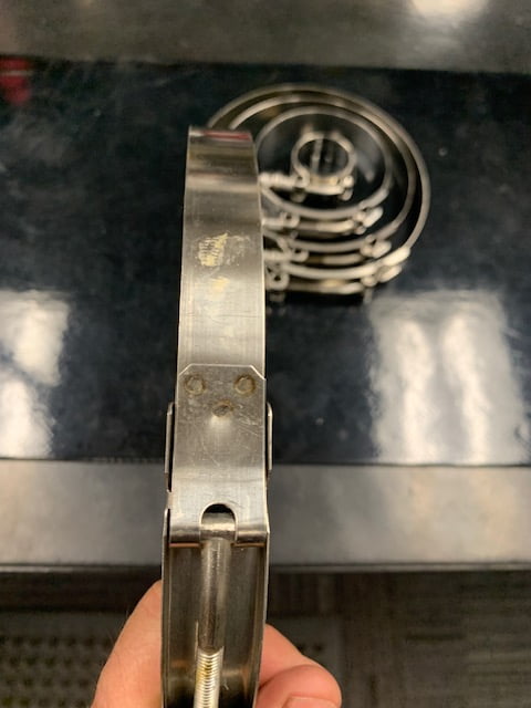 HPS Stainless Steel T-Bolt Clamp - 133mm To 141mm Range For 5 Inch Hose SSTC-133-141
