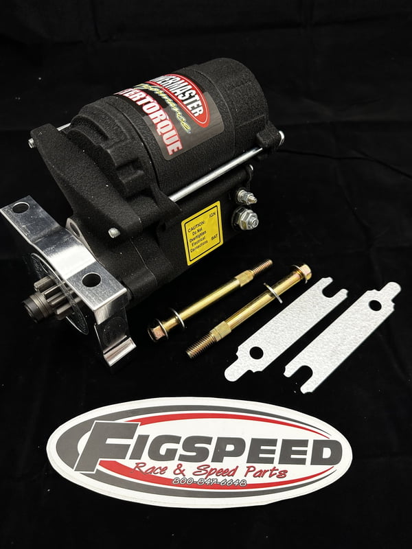 Starter, Pontiac/Olds Mini Starter, Infinite Clocking, 12;1 compression, 4.40:1 Ratio, Billet Aluminum