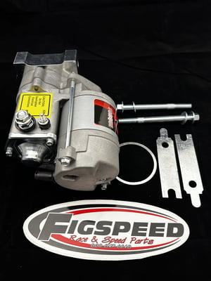 GM LS Starter, Powermaster, Billet Mounting Block, Performance, 200 Ft LBS of Torque, 4.40:1, (Carbureted OK),