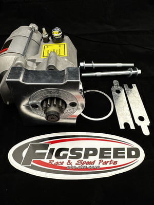 GM LS Starter, Powermaster, Billet Mounting Block, Performance, 200 Ft LBS of Torque, 4.40:1, (Carbureted OK),