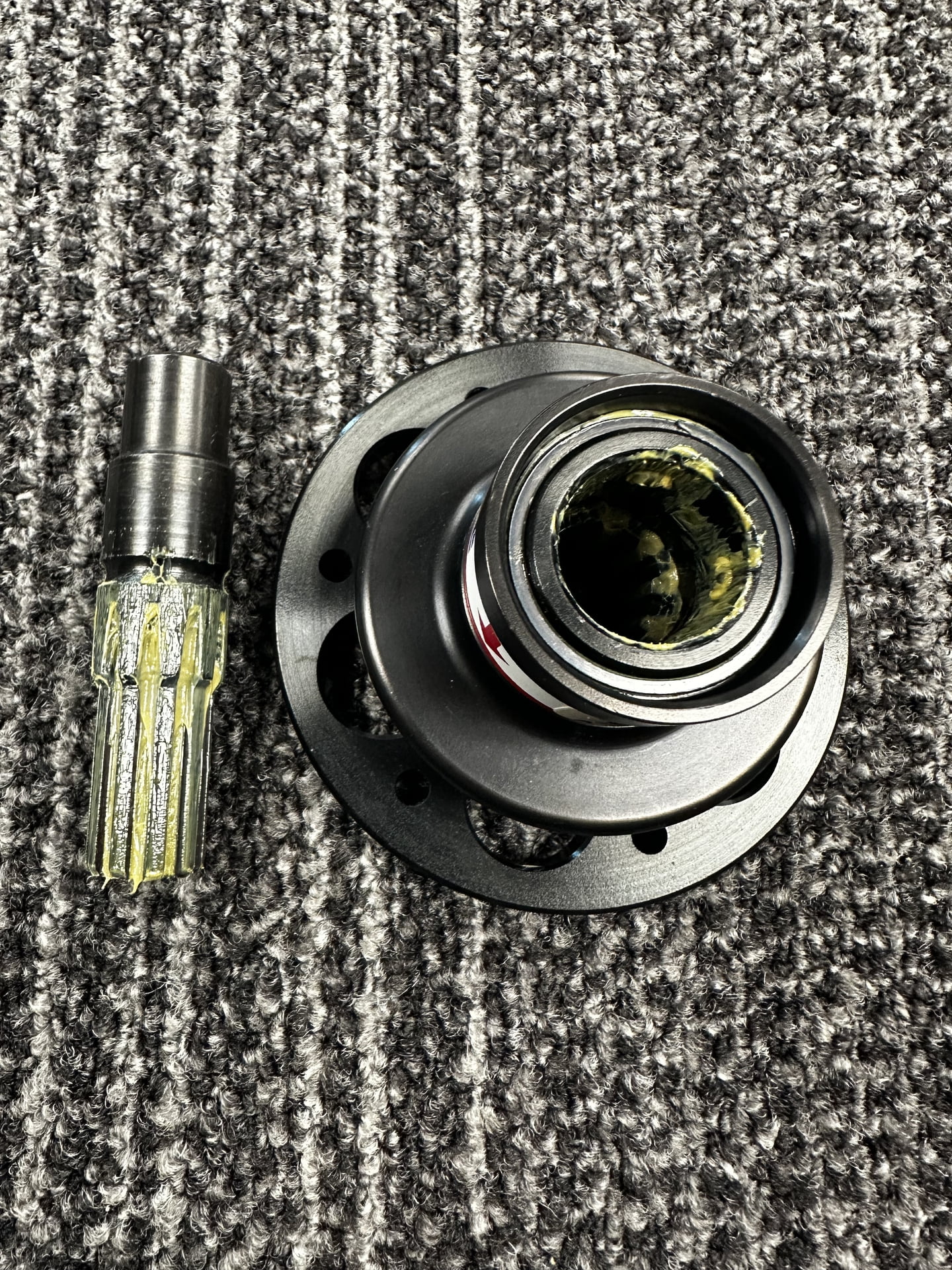 6 Bolt Steering Wheel Quick-Disconnect, Aluminum, Black, for