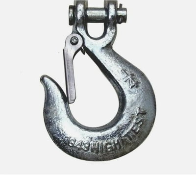 Fehr Clevis Slip Hook 1/4" G43 High Test WLL 1,950 lbs Towing, Pulling, Rigging