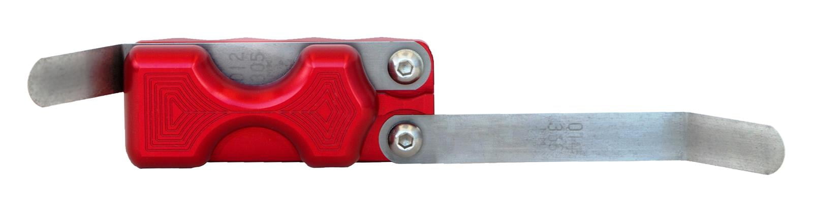 FH-200BL Blue Dual Feeler Gauge Holder - Organizes Blades For Valve Lash & Spark Plug Gap