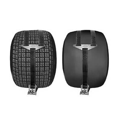 Dragster Rear Slick Nets, Black, Pair