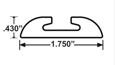 VersaTie Tie-Down Anchor, Series 3, 1 Ft. Long, Aluminum