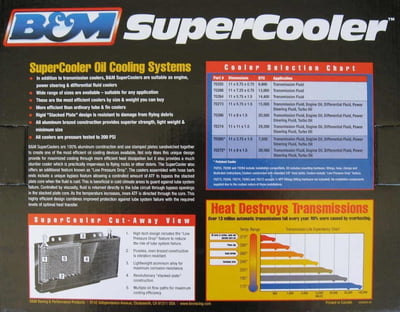 Super Cooler Oil / Transmission Fluid Coolers