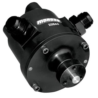 Vacuum Pump, Racing, 3-Vane, Aluminum, Black Anodized, (Use MOR-63910 Bracket), Original Design Pump