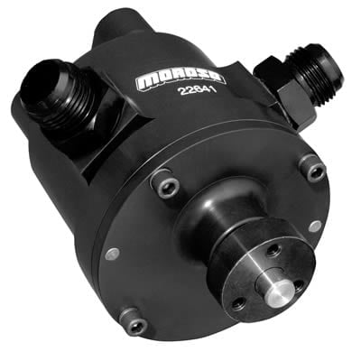 Vacuum Pump, Racing, 4-Vane, Aluminum, Black Anodized, (Use MOR-63910 Bracket)