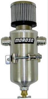 Dual -12AN Breather Tank, 3.125" Diameter, 11.00" Tall