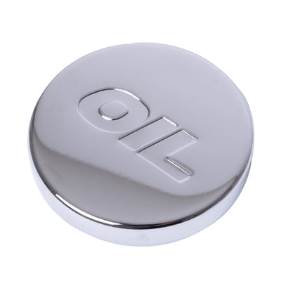 Chrome Push-In Oil Cap with "Oil" Logo