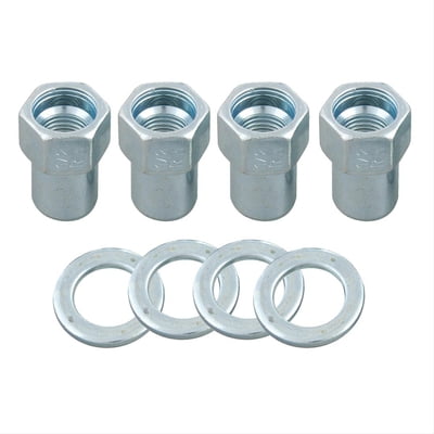 Lug nuts, 1/2" RH, flat Washer, .750" Shank, 4 pcs.